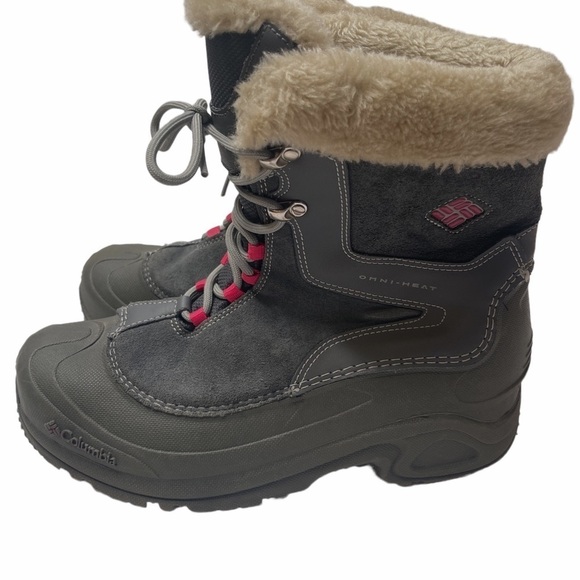 Columbia Women Teen Youth Omni-heat BY1291‑022 Winter Boots Size 7 - Gray - Picture 10 of 16